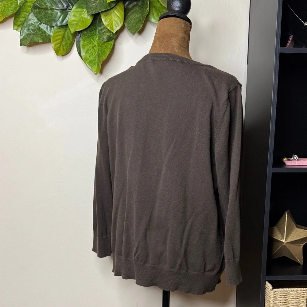 Talbots Brown Cardigan Sweater